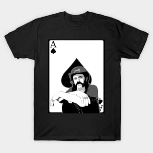 Ace of Spades Lemmy Kilmister Motorhead playing card T-Shirt